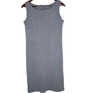Hanna Andersson Career Gray Sheath Knit Dress Size 10 Cotton Blend